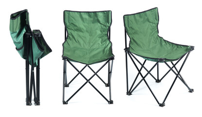 Folding chair isolated on white background