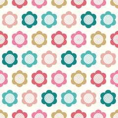 seamless floral geometric pattern