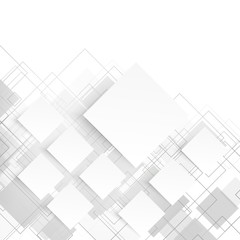 Vector white squares. Abstract background