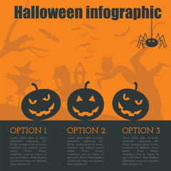 Halloween infographic design