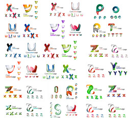 Mega set of letter logos