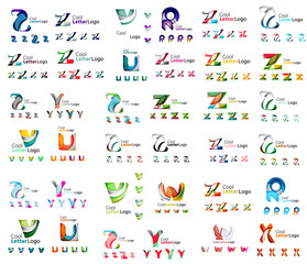 Obraz premium Mega set of letter logos