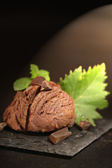 glace au chocolat