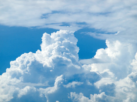 blue sky and beautiful clouds