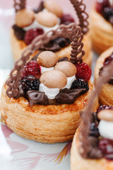 cakes with sweet mushrooms