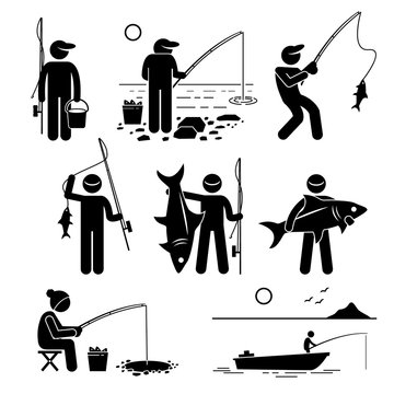 Person Fishing Icon Images – Browse 32,230 Stock Photos, Vectors, and Video