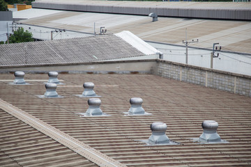 Ventilators on roof