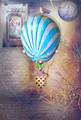 Steampunk and magic hot air balloons series © Rosario Rizzo