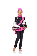 girl with skates