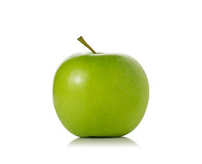 Green Apple on white background