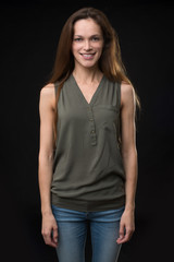 Fototapeta premium Portrait of beautiful female model
