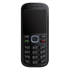 Old mobile phone vector