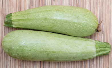 zucchini on a wooden background
