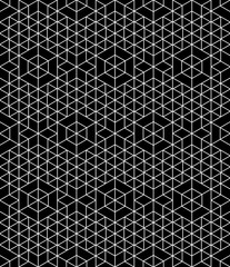 Regular contrast textured endless pattern with cubes, continuous