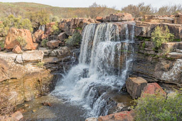Fototapeta na wymiar Small Nieuwoudtville waterfall
