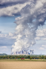 Fototapeta na wymiar Emissions coal power plant