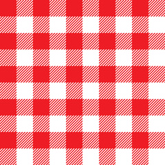 red tablecloth seamless pattern
