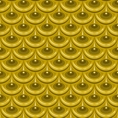 Seamless gold river fish scales