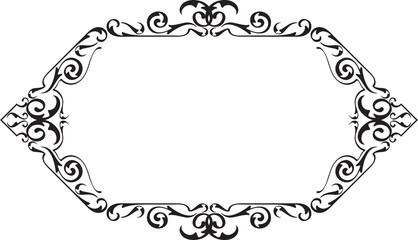 Art vintage swirll page