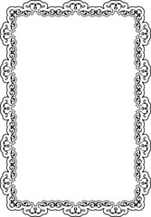 Baroque ornate art frame