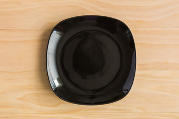 black plate
