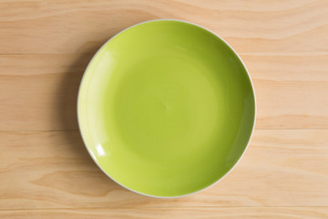 green plate