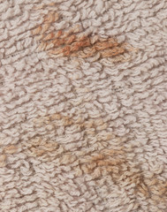 blood stains on the material