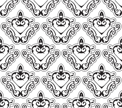 Seamless victorian art pattern