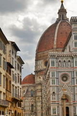 Fototapeta premium Firenze, vista della cupola del duomo