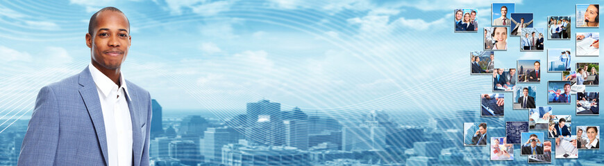 Successful African american businessman