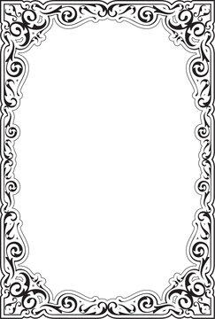 The victorian ornate frame