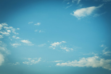 Obraz premium blue sky background, image uesd vintage filter