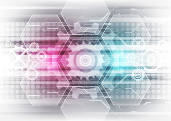 abstract vector technology background, illustration