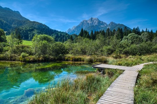 The well of river Sava in Julian Alps