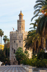 Fototapeta na wymiar Torre del Oro. Seville, Andalusia