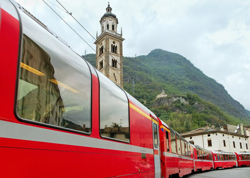 Bernina Express Train.