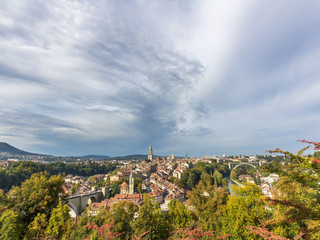Fototapeta na wymiar Skyline of Bern, the capital of Switzerland