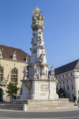 Fototapeta na wymiar Szentharomsag Ter in Budapest