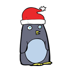 cartoon christmas penguin