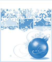 Christmas Card Blue