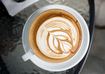 A cups of coffee on the table
