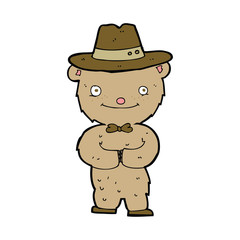 cartoon bear in hat