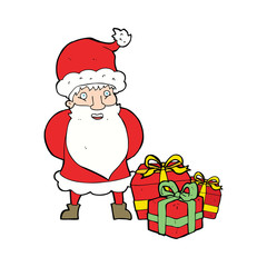 cartoon santa claus