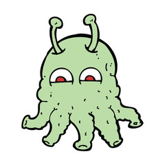 cartoon space alien