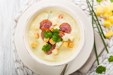 Cremige Kartoffelsuppe