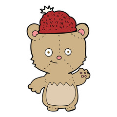 cartoon bear in hat