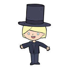 cartoon man wearing hat
