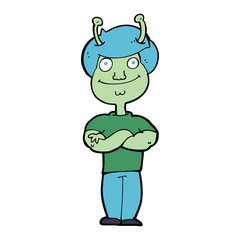 cartoon space alien