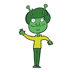 cartoon space alien