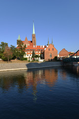 Fototapeta premium Ostrów Tumski - najstarsza dzielnica Wrocławia